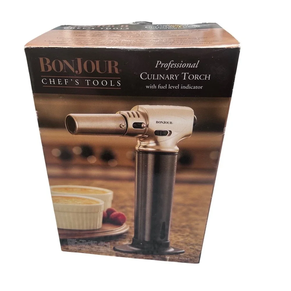 Bonjour Chef's Tools Professional Culinary Torch Fuel Level Indicator Kitchen